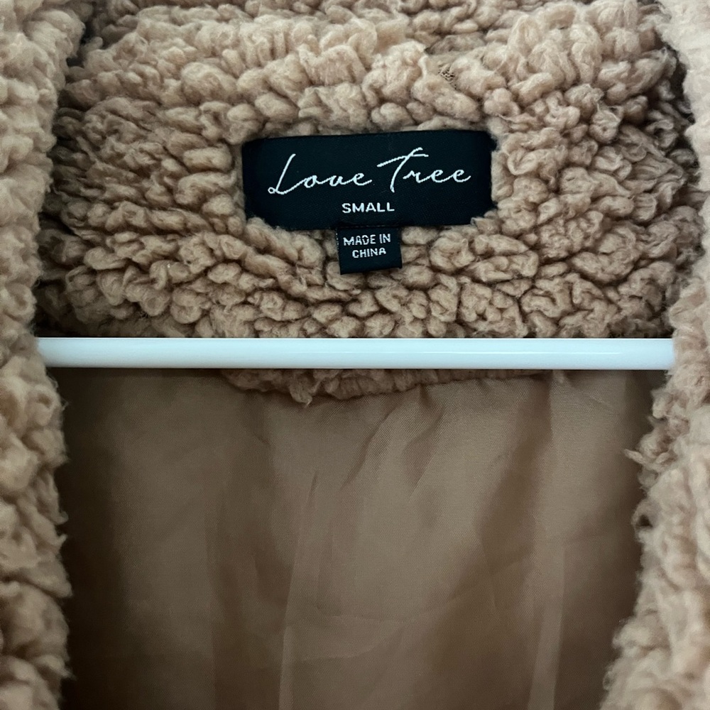 Long Tan Teddy Jacket - Picture 4 of 4